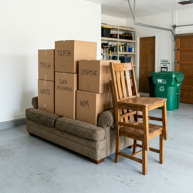 Organized junk for removal